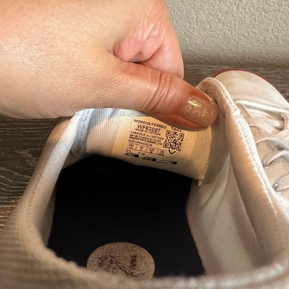 Keds White Canvas Sneakers with Red and Blue Accents women’s sz 7.5 - Picture 5 of 5